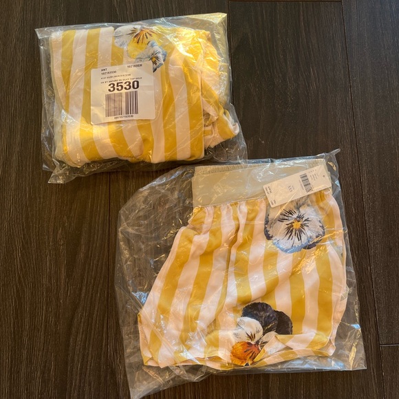 BNWT Anthropologie LyreBird Silky Pajama Set (Top and Shorts) - XXS - Picture 4 of 5